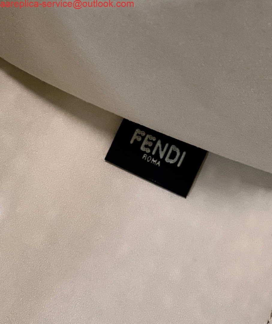 Fendi 8BH386 Sunshine Medium 8575 Two-toned perforated leather shopper