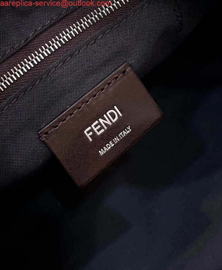 Fendi 7VA570 Mini bag Brown FF fabric bag