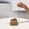 Fendi 7AS051 Nano Fendi First Charm Charm in Apricot nappa leather