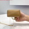 Fendi 7AS051 Nano Fendi First Charm Charm in Apricot nappa leather