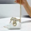 Fendi 7AS051 Nano Fendi First Charm Charm in White nappa leather