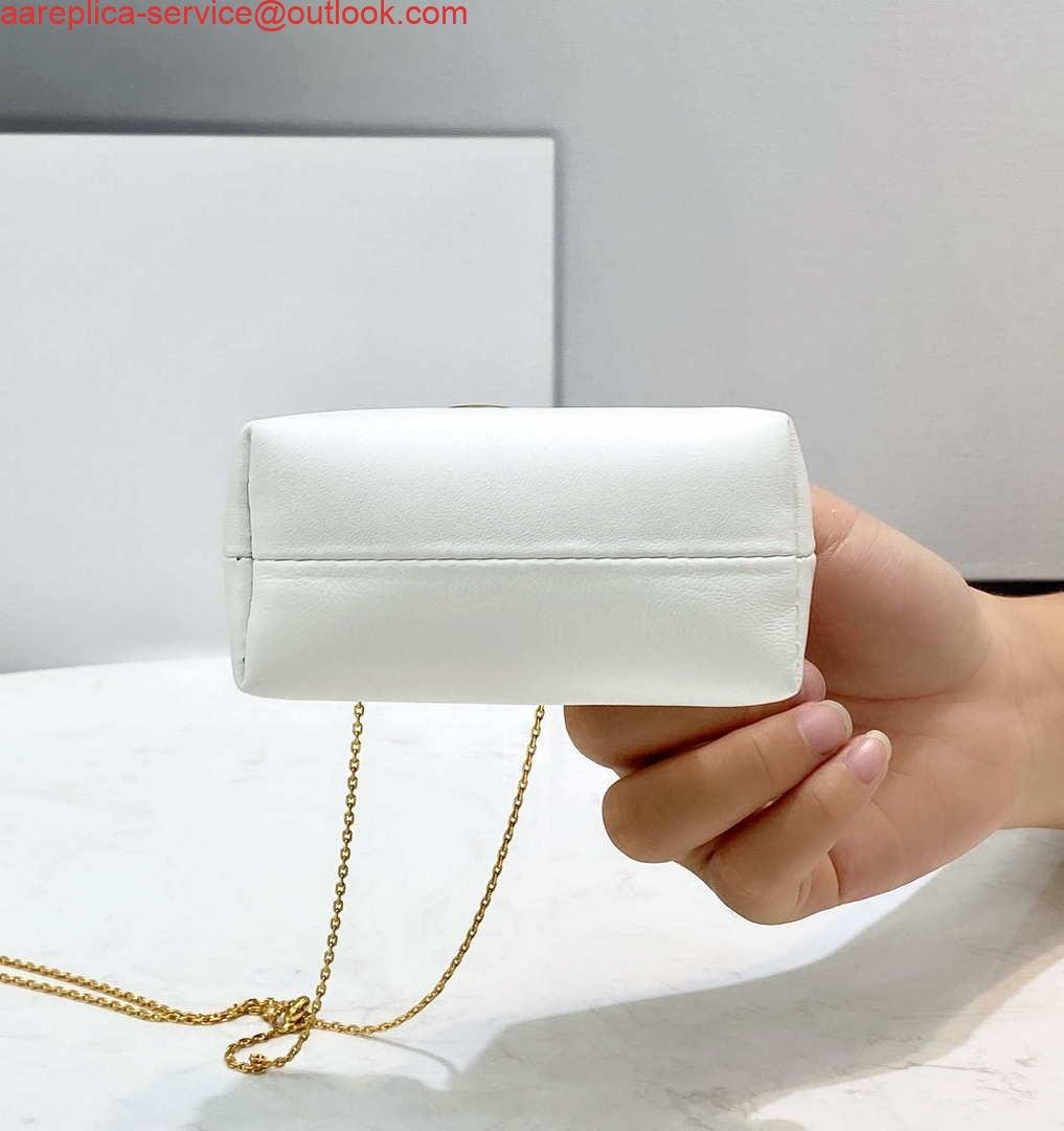 Fendi 7AS051 Nano Fendi First Charm Charm in White nappa leather