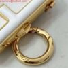 Fendi 7AS051 Nano Fendi First Charm Charm in White nappa leather