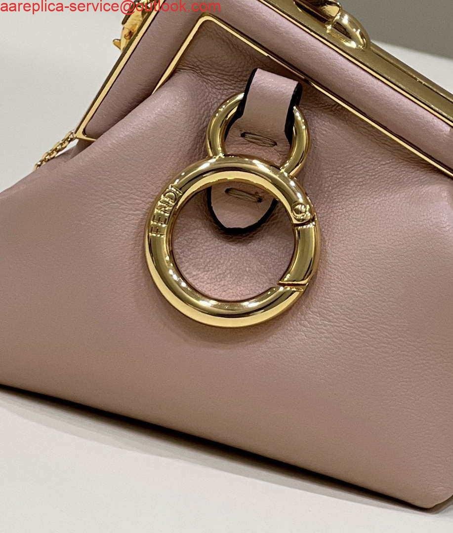 Fendi 7AS051 Nano Fendi First Charm Charm in pink nappa leather