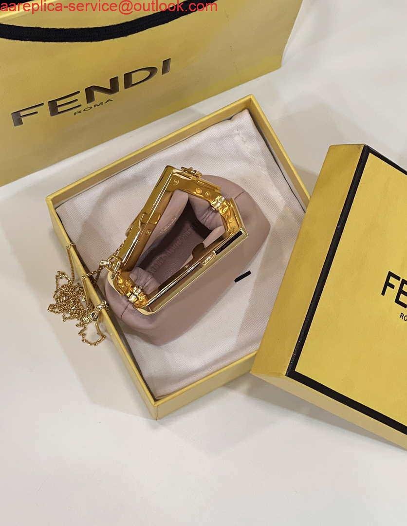 Fendi 7AS051 Nano Fendi First Charm Charm in pink nappa leather