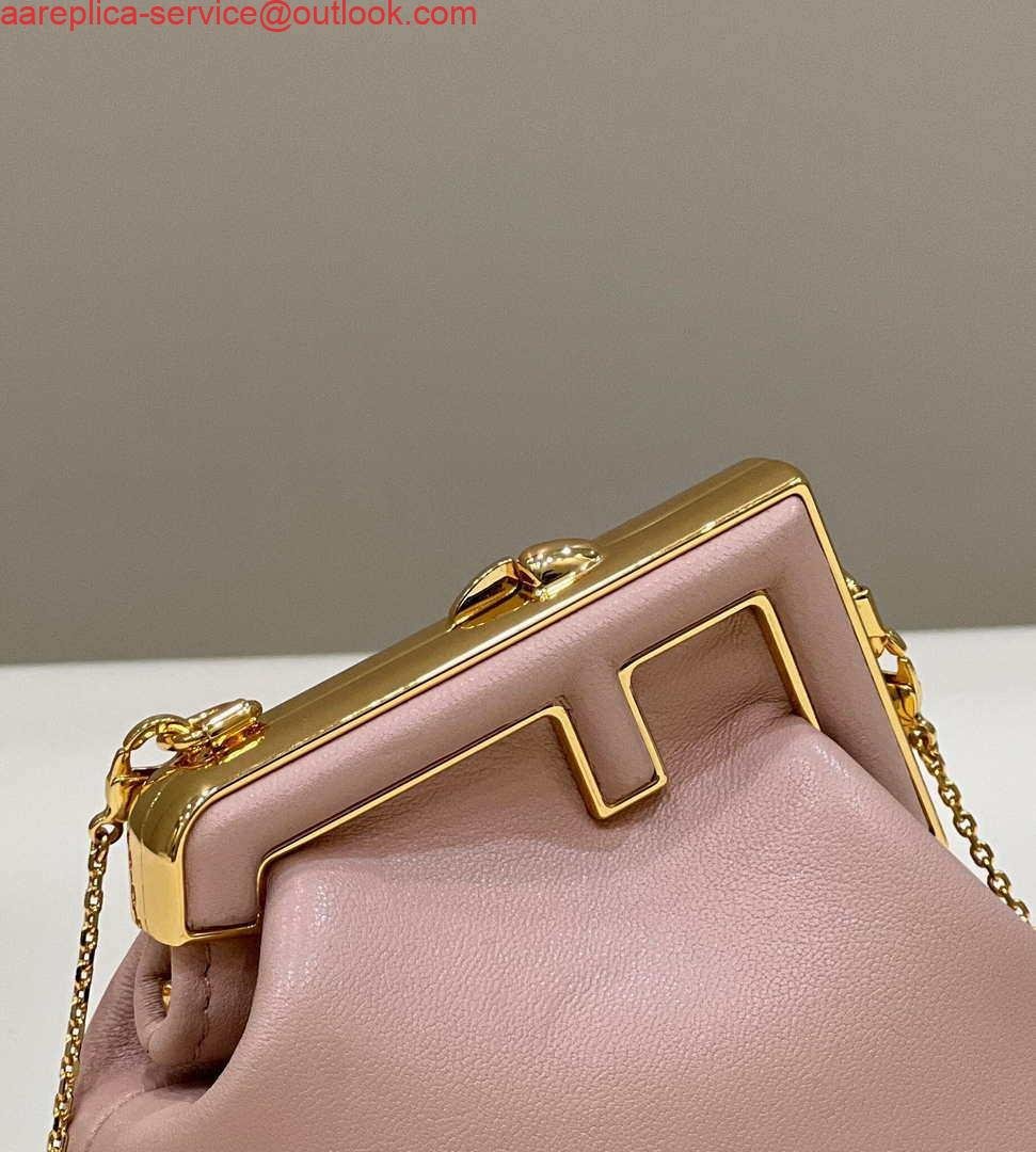 Fendi 7AS051 Nano Fendi First Charm Charm in pink nappa leather