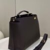 Fendi 7VA529 Peekaboo ISeeU Medium Brown Leather Bag