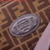 Fendi 7VA529 Peekaboo ISeeU Medium Brown Leather Bag