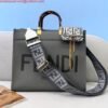 Fendi 8BH386 Sunshine Medium Bag 8266S Dark Grey leather shopper