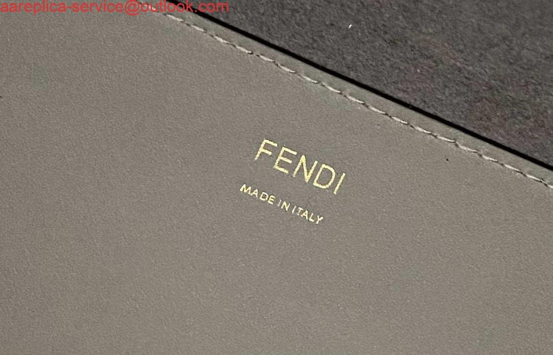 Fendi 8BH386 Sunshine Medium Bag 8266S Dark Grey leather shopper