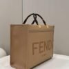 Fendi 8266S Sunshine Medium Bag 8BH386 Apricot leather shopper