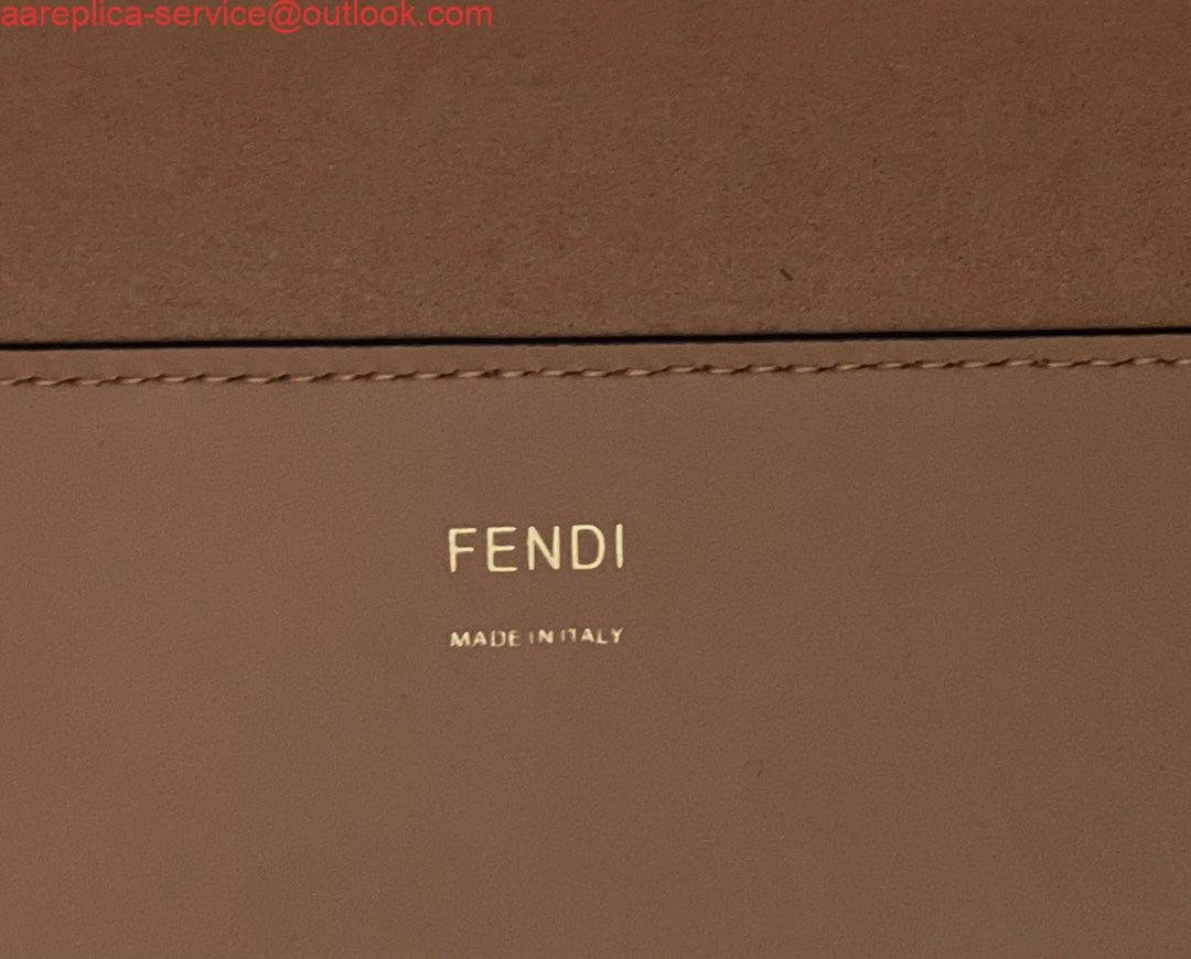 Fendi 8266S Sunshine Medium Bag 8BH386 Apricot leather shopper