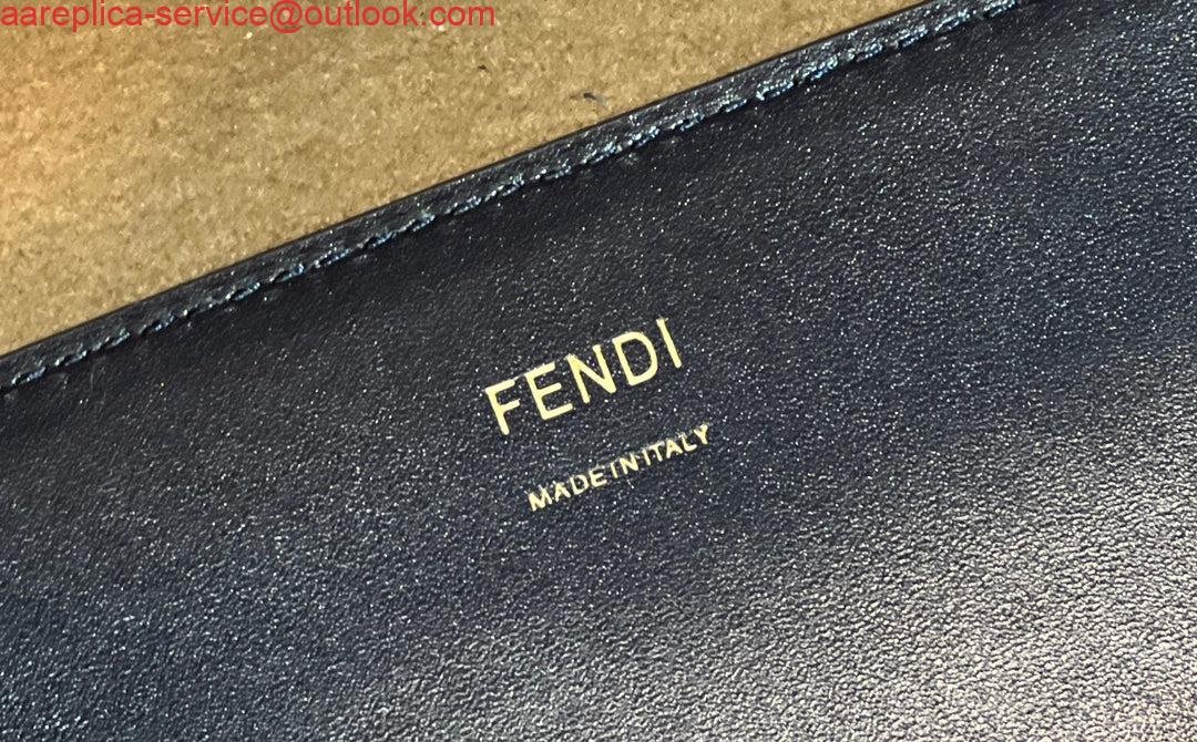 Fendi 8266S Sunshine Medium Bag 8BH386 Black leather shopper