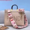 Fendi 8266S Sunshine Medium Bag 8BH386 Pink leather shopper
