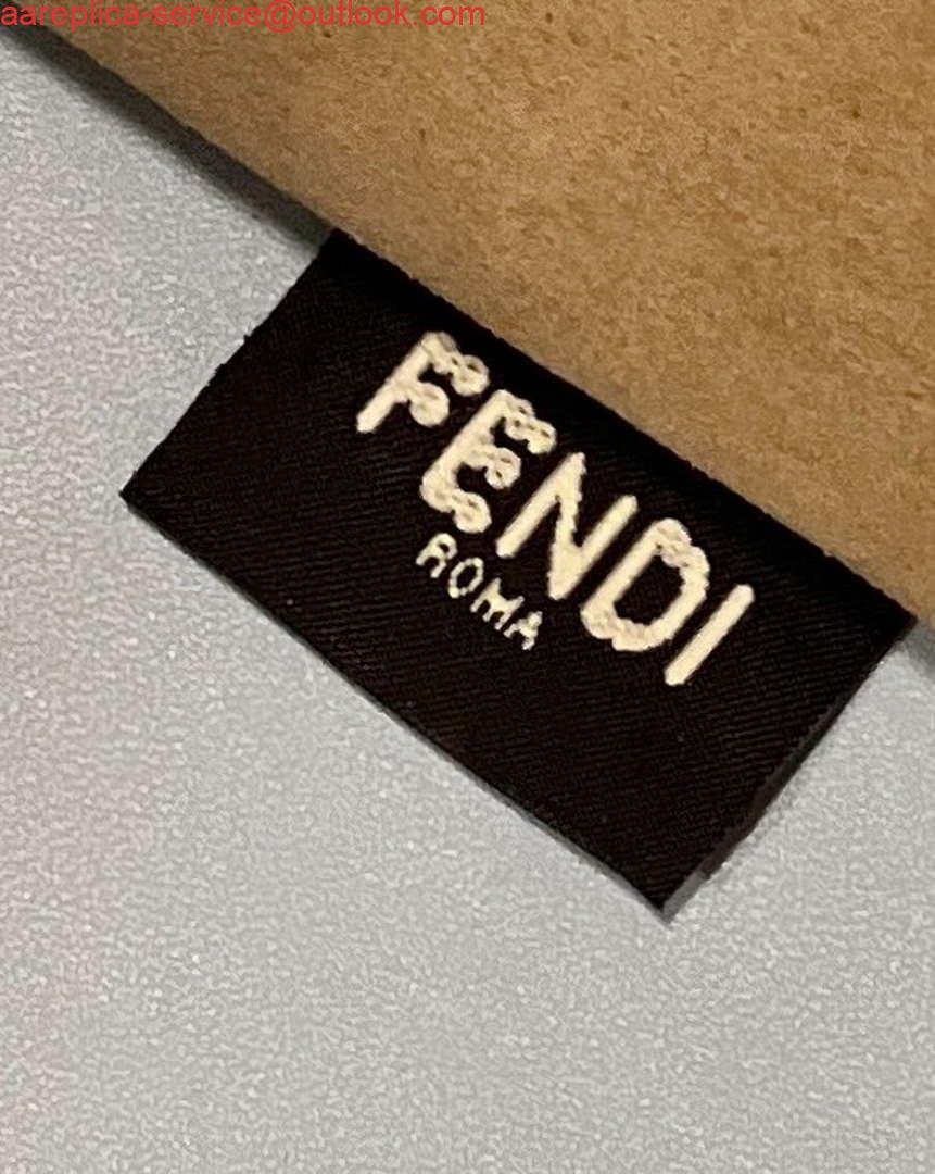 Fendi 8266S Sunshine Medium Bag 8BH386 Light blue leather shopper