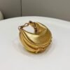 Fendi 7AS089 Nano Fendigraphy Gold leather Charm 80056S