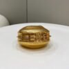 Fendi 7AS089 Nano Fendigraphy Gold leather Charm 80056S
