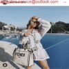 FENDI 8BH378 Medium ROMA Tote Undyed canvas Tote bag
