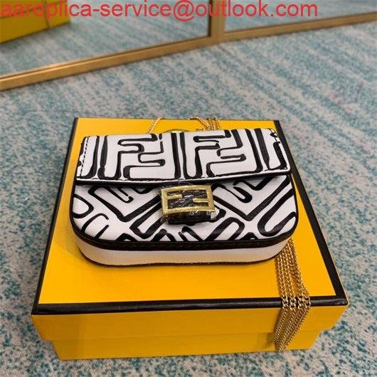 Replica FENDI 6801 Monogram Casual Style Street Style Collaboration 2WAY Chain Bag