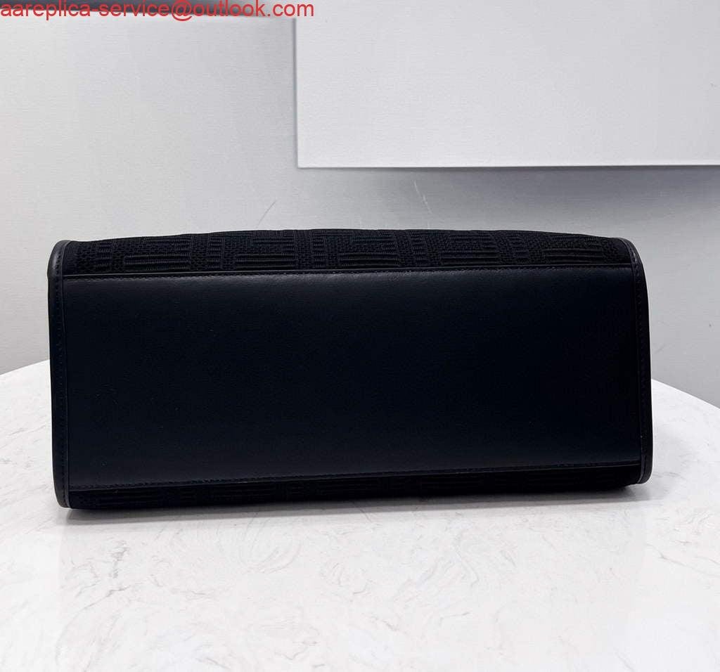 Fendi 8BH386 Sunshine Medium Fendi Tote Bag 8258 Black