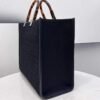Fendi 8BH386 Sunshine Medium Fendi Tote Bag 8258 Black