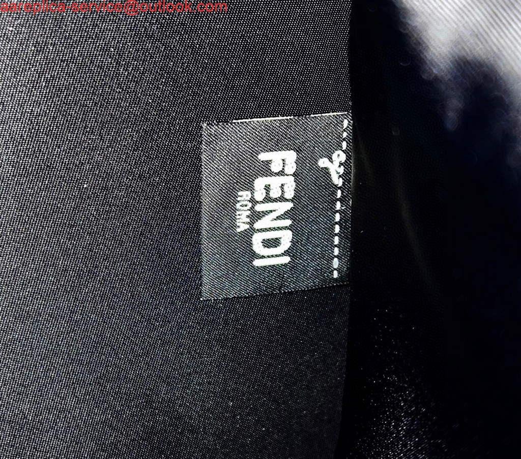 Fendi 8BH386 Sunshine Medium Fendi Tote Bag 8258 Black