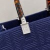 Fendi 8BH386 Sunshine Medium Fendi Tote Bag 8258 Navy blue