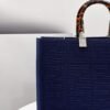 Fendi 8BH386 Sunshine Medium Fendi Tote Bag 8258 Navy blue