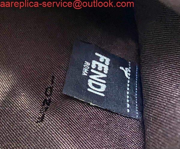 Fendi 8BH374 Peekaboo X Tote Green Canvas Bag