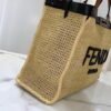 Fendi 8BH374 FENDI PEEKABOO X-TOTE Natural Raffia Bag