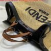 Fendi 8BH374 FENDI PEEKABOO X-TOTE Natural Raffia Bag