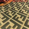 Fendi 8BH374 FENDI PEEKABOO X-TOTE Green Canvas Bag Brown