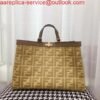 Fendi 8BH374 FENDI PEEKABOO X-TOTE Apricot Canvas Bag