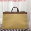 Fendi 8BH374 FENDI PEEKABOO X-TOTE Apricot Canvas Bag