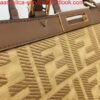 Fendi 8BH374 FENDI PEEKABOO X-TOTE Apricot Canvas Bag
