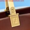 Fendi 8BH372 Sunshine Large Natural Coloured Leather Shopper Bag 80009L Dark brown