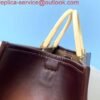 Fendi 8BH372 Sunshine Large Natural Coloured Leather Shopper Bag 80009L Dark brown