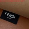 Fendi 8BH372 Sunshine Large Natural Coloured Leather Shopper Bag 80009L Dark brown