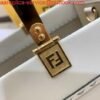 Fendi 8BH372 FENDI Large Sunshine Shopper Bag White Leather