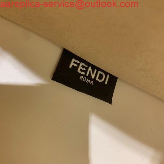 Fendi 8BH372 FENDI Large Sunshine Shopper Bag White Leather