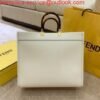 Fendi 8BH372 FENDI Large Sunshine Shopper Bag White Leather