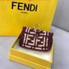 Replica Fendi 7AR844 Nano Baguette Charm Wine Red Raffia Charm