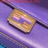 Replica Fendi 7AR844 Nano Baguette Charm Purple Nappa Leather