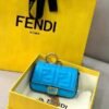 Fendi 7AR844 Nano Baguette Charm Blue Nappa Leather