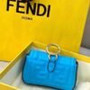 Fendi 7AR844 Nano Baguette Charm Blue Nappa Leather