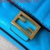 Fendi 7AR844 Nano Baguette Charm Blue Nappa Leather