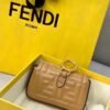 Replica Fendi 7AR844 Nano Baguette Charm Apricot Nappa Leather