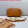 Fendi 70213 Easy Baguette Leather Handbag Brown