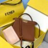 Fendi 70193 Peekaboo ISEEU MEDIUM Brown Leather Bag