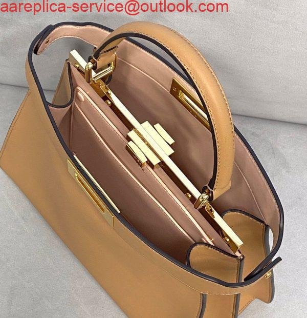 Replica Fendi 70193 Peekaboo ISEEU MEDIUM Apricot Leather Bag